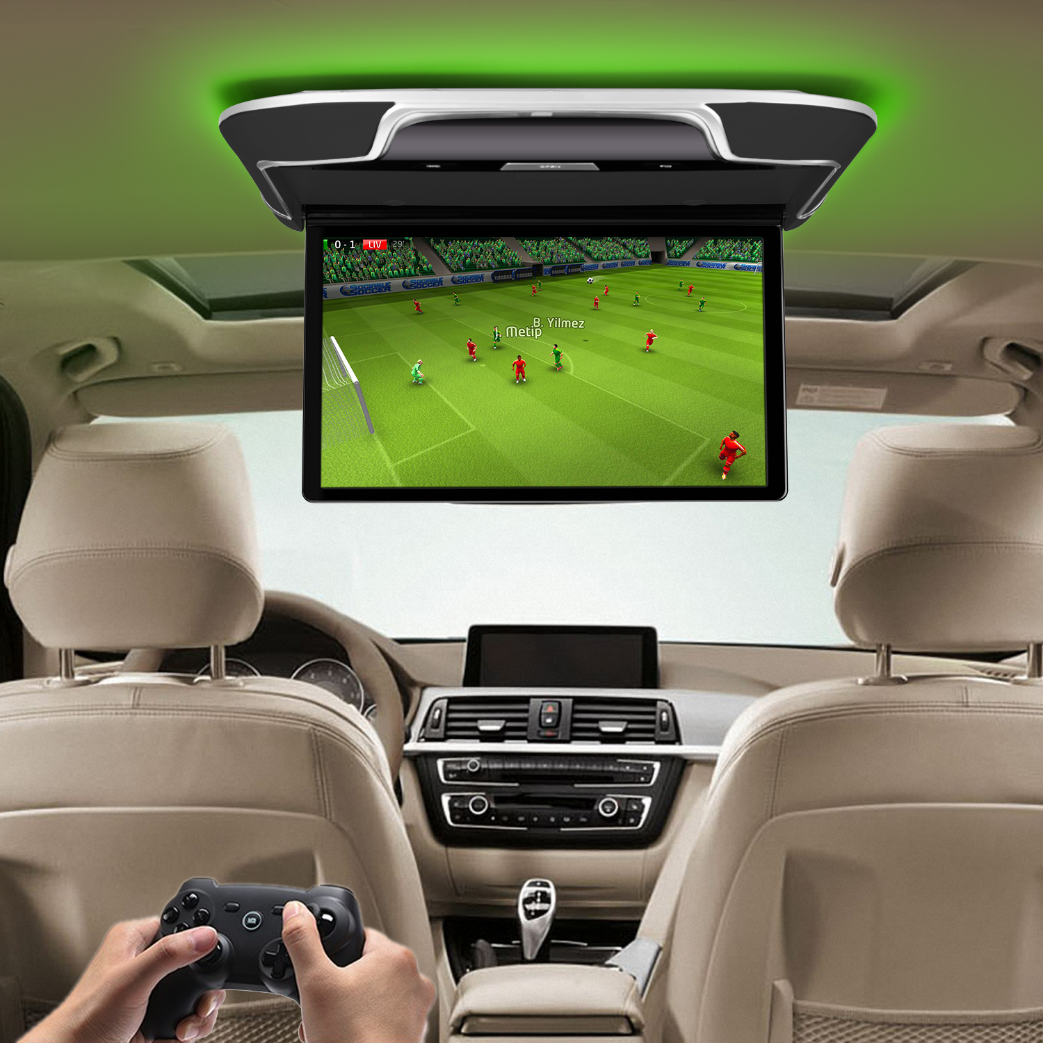 Android 8.1 Car Overhead Flip Down Monitor 13 inch with
